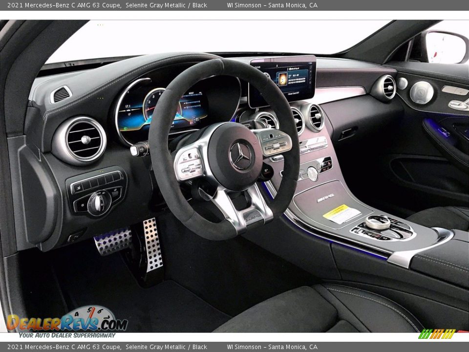 2021 Mercedes-Benz C AMG 63 Coupe Selenite Gray Metallic / Black Photo #4