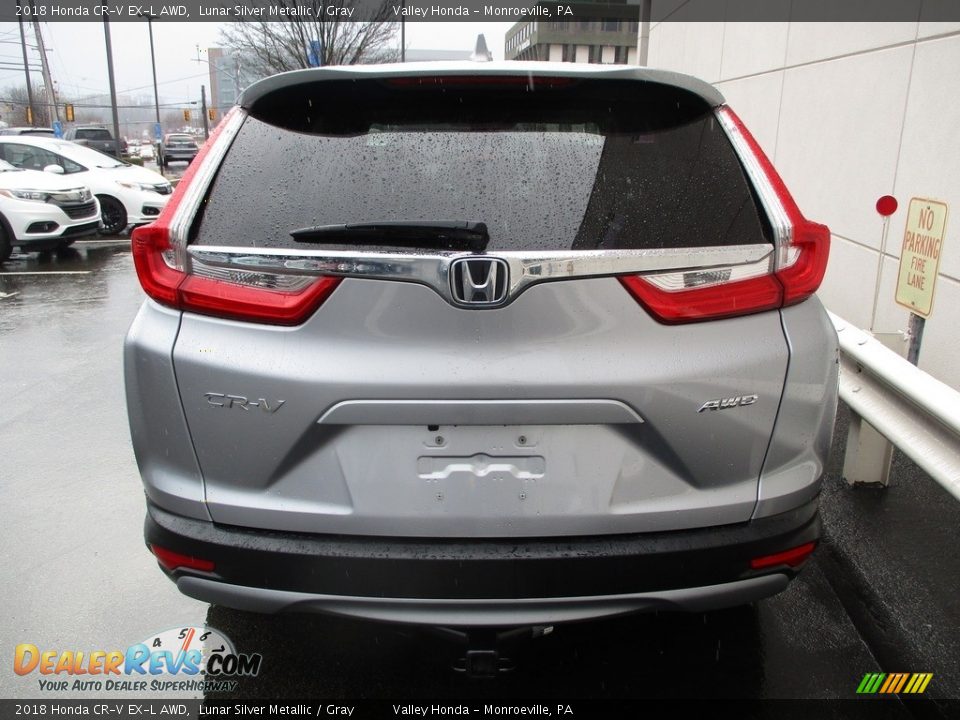 2018 Honda CR-V EX-L AWD Lunar Silver Metallic / Gray Photo #4