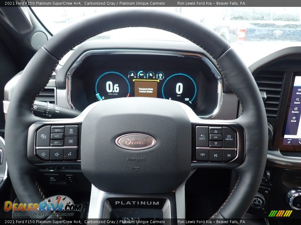 2021 Ford F150 Platinum SuperCrew 4x4 Steering Wheel Photo #20