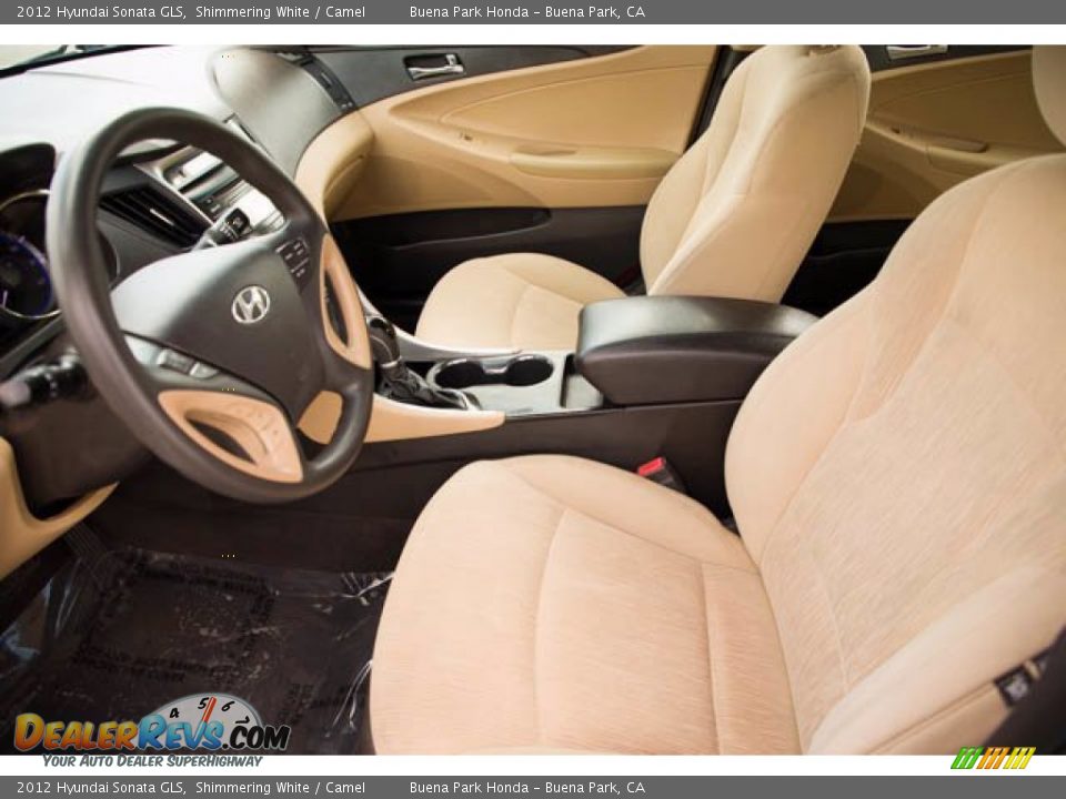 2012 Hyundai Sonata GLS Shimmering White / Camel Photo #3