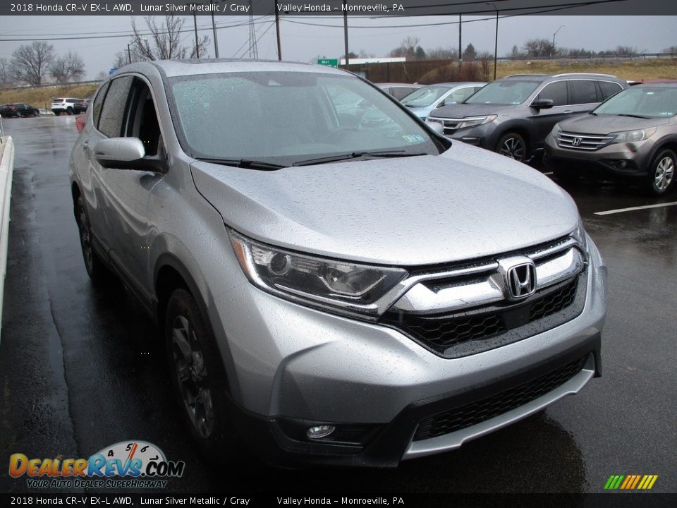 2018 Honda CR-V EX-L AWD Lunar Silver Metallic / Gray Photo #7