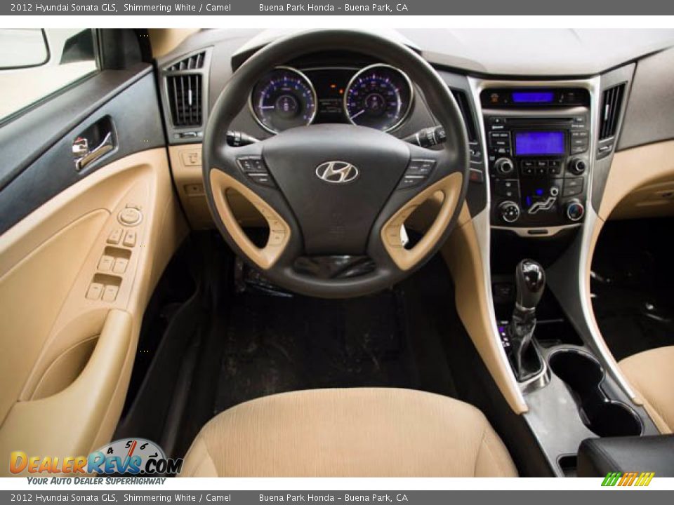 2012 Hyundai Sonata GLS Shimmering White / Camel Photo #5