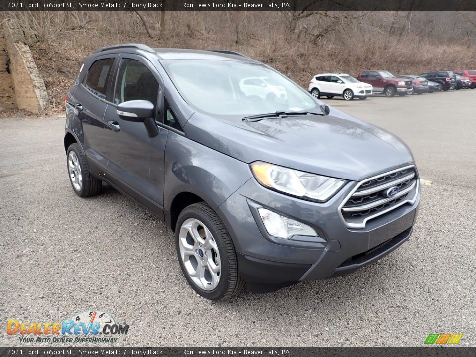 2021 Ford EcoSport SE Smoke Metallic / Ebony Black Photo #3