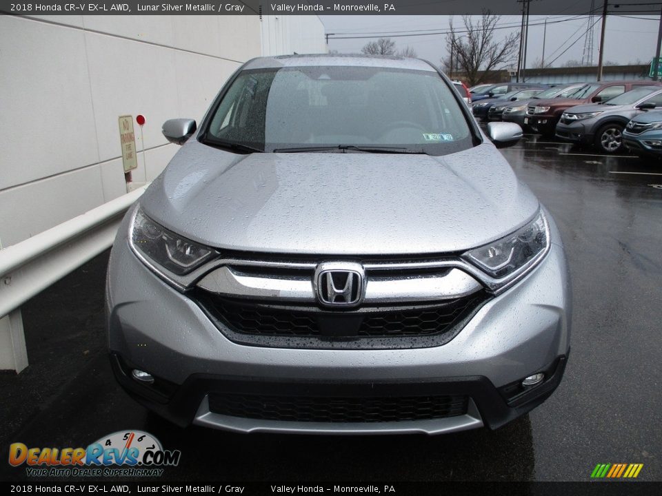 2018 Honda CR-V EX-L AWD Lunar Silver Metallic / Gray Photo #8