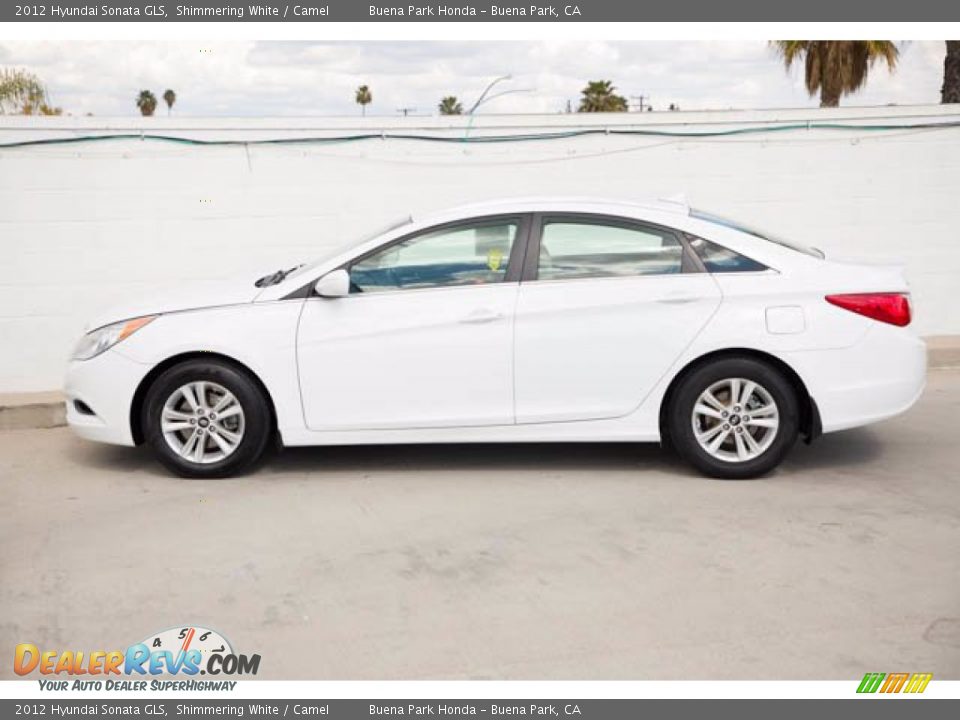 2012 Hyundai Sonata GLS Shimmering White / Camel Photo #10