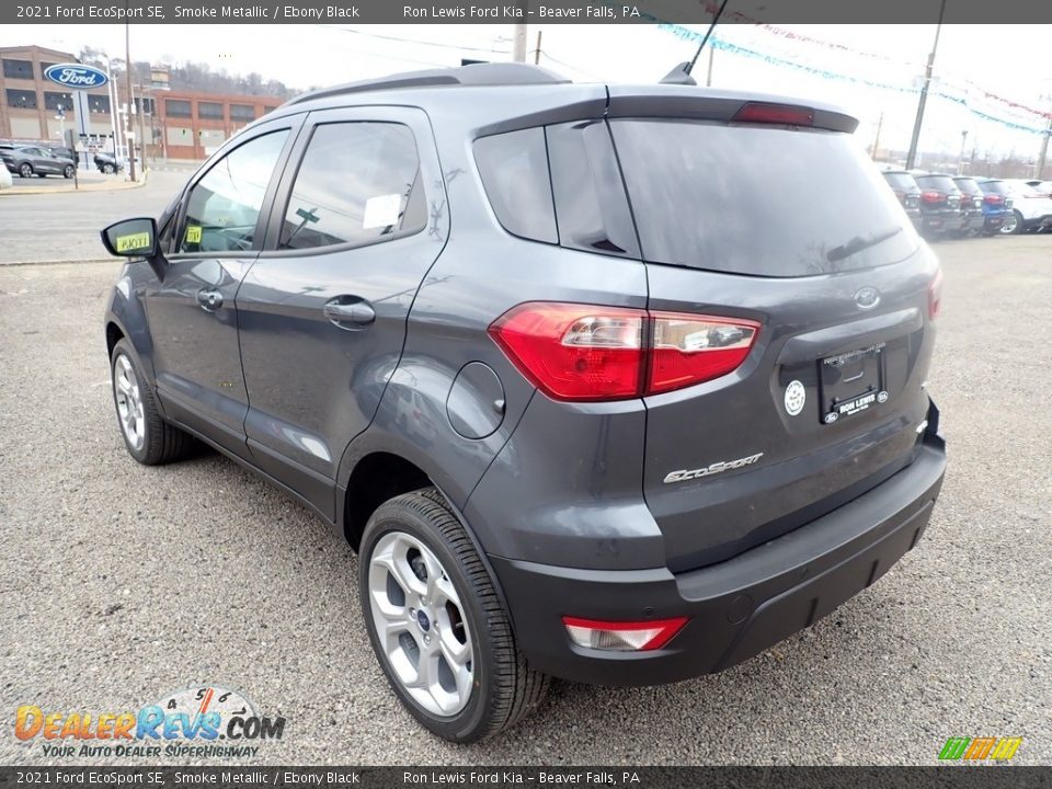 2021 Ford EcoSport SE Smoke Metallic / Ebony Black Photo #7