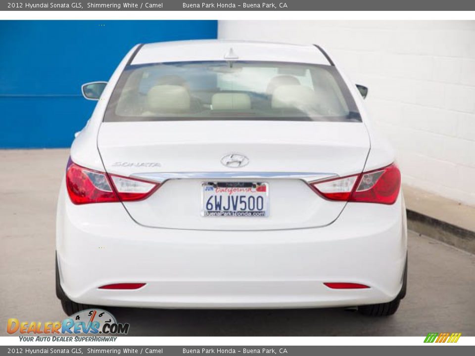 2012 Hyundai Sonata GLS Shimmering White / Camel Photo #11
