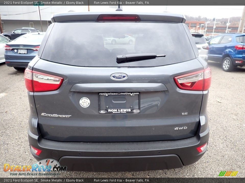 2021 Ford EcoSport SE Smoke Metallic / Ebony Black Photo #8