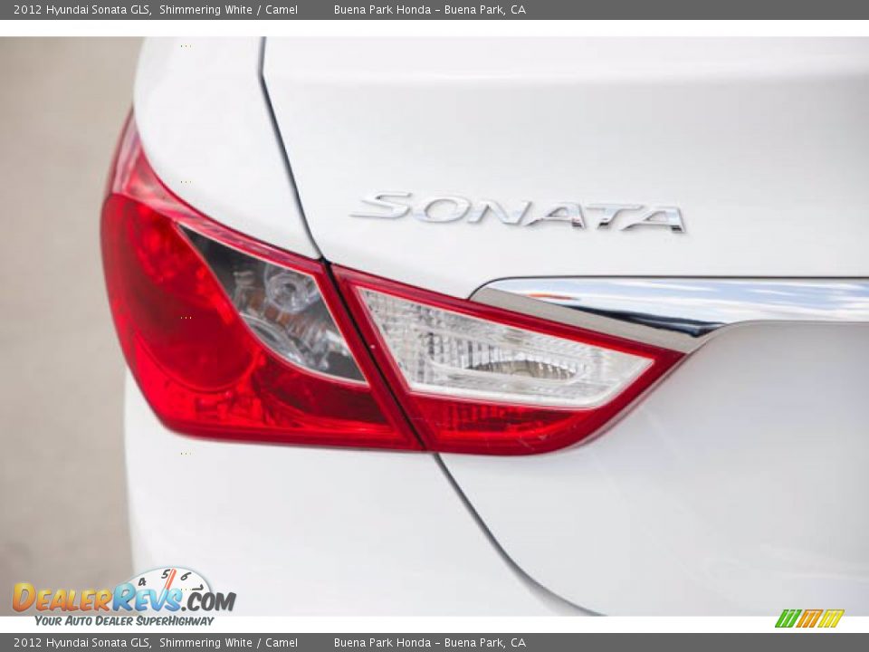2012 Hyundai Sonata GLS Shimmering White / Camel Photo #12