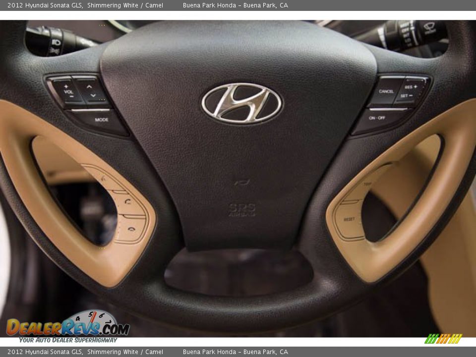 2012 Hyundai Sonata GLS Shimmering White / Camel Photo #15