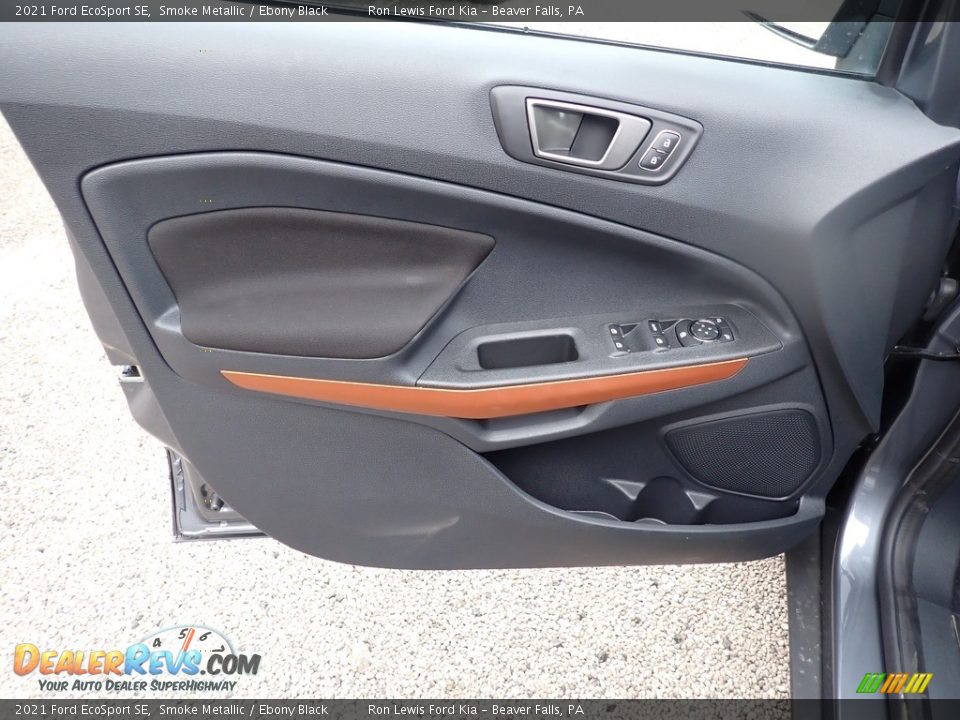 2021 Ford EcoSport SE Smoke Metallic / Ebony Black Photo #16
