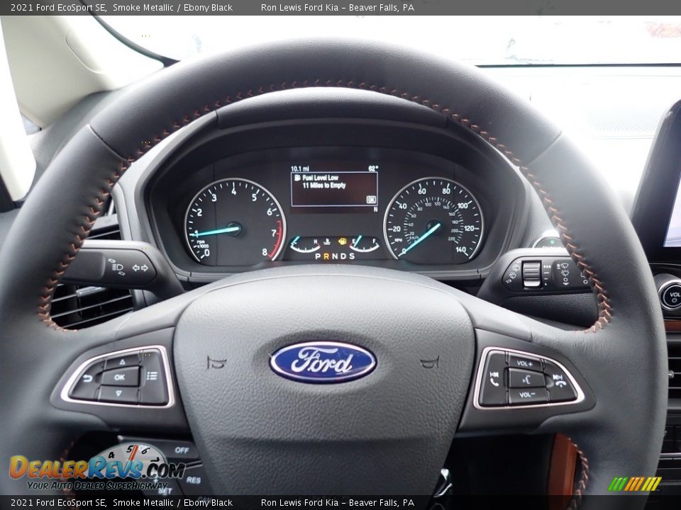 2021 Ford EcoSport SE Smoke Metallic / Ebony Black Photo #22