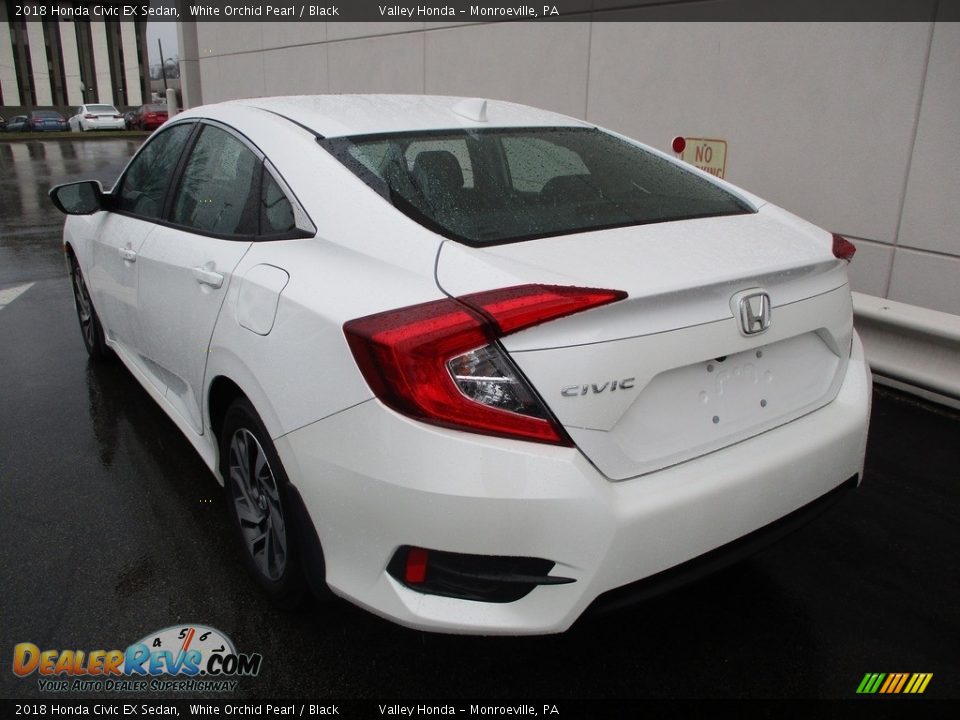 2018 Honda Civic EX Sedan White Orchid Pearl / Black Photo #3