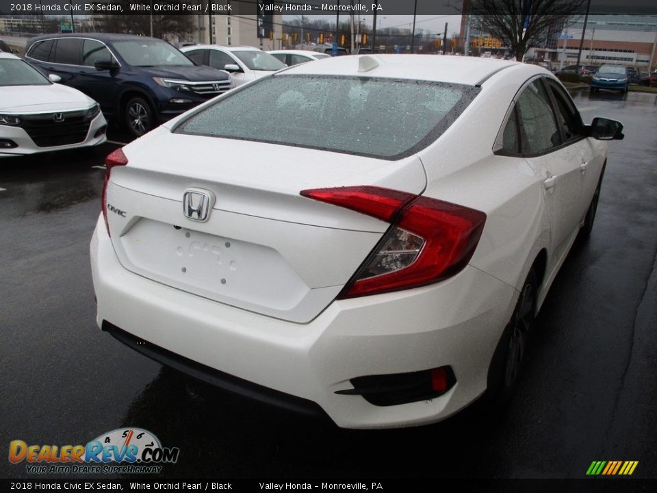 2018 Honda Civic EX Sedan White Orchid Pearl / Black Photo #5