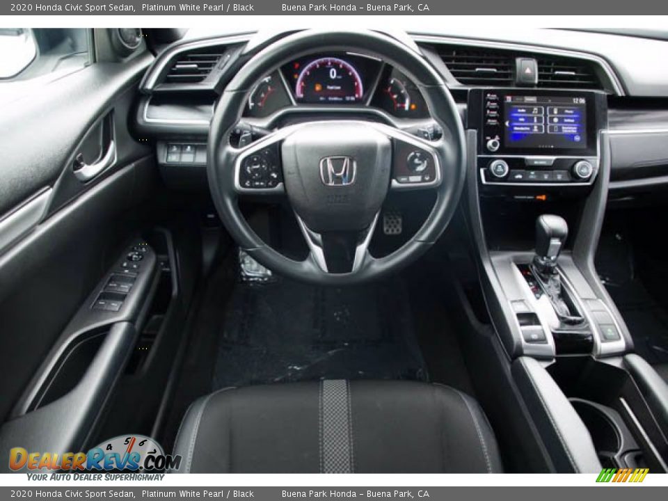 2020 Honda Civic Sport Sedan Platinum White Pearl / Black Photo #5