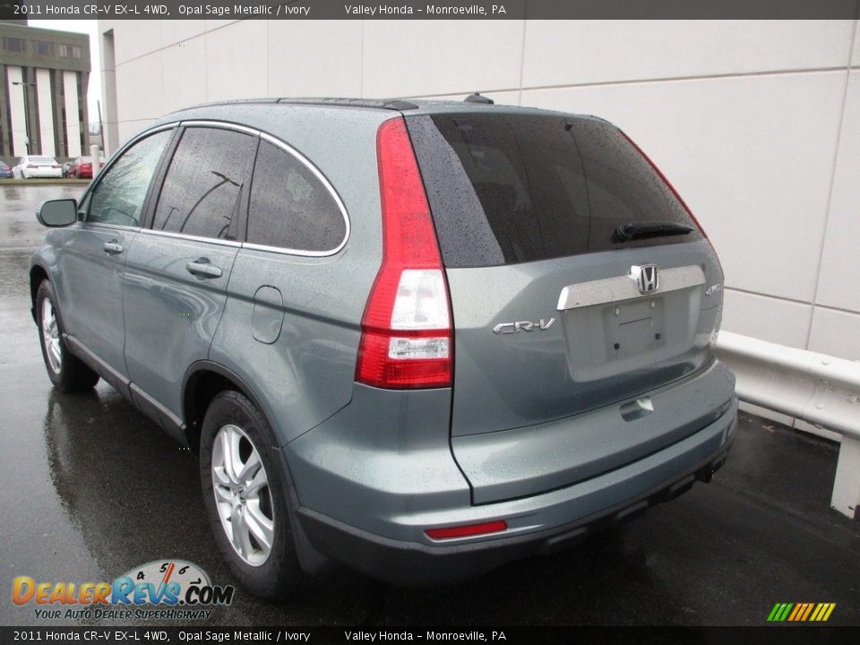 2011 Honda CR-V EX-L 4WD Opal Sage Metallic / Ivory Photo #3