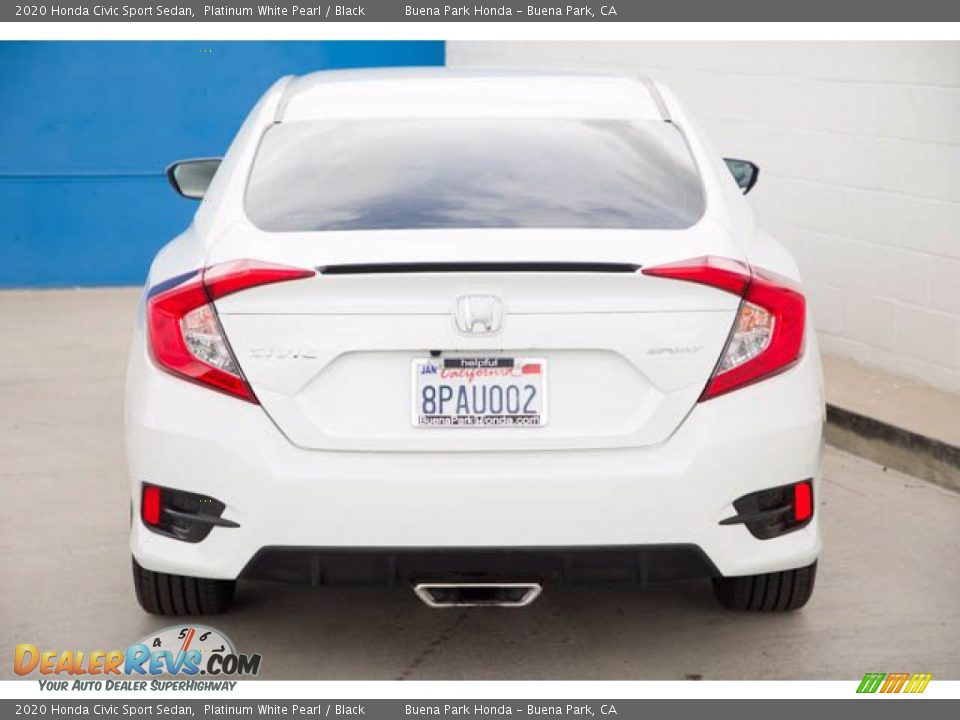 2020 Honda Civic Sport Sedan Platinum White Pearl / Black Photo #9