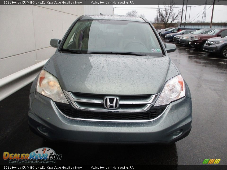 2011 Honda CR-V EX-L 4WD Opal Sage Metallic / Ivory Photo #8