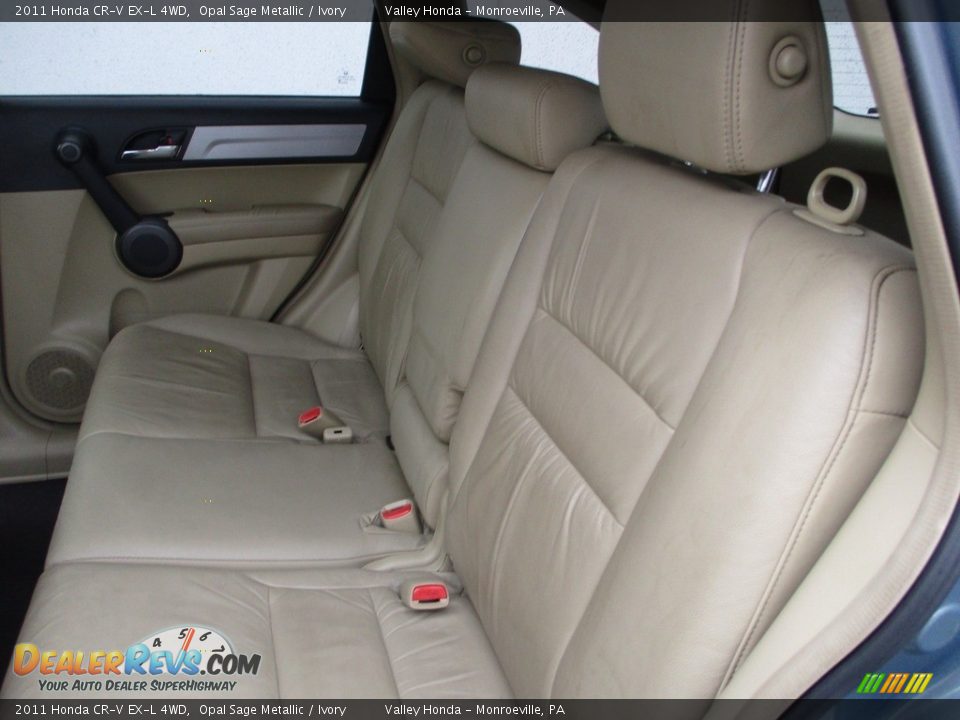 2011 Honda CR-V EX-L 4WD Opal Sage Metallic / Ivory Photo #13