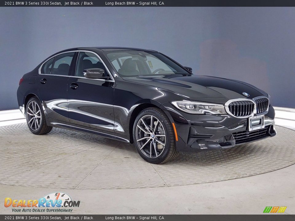 2021 BMW 3 Series 330i Sedan Jet Black / Black Photo #1