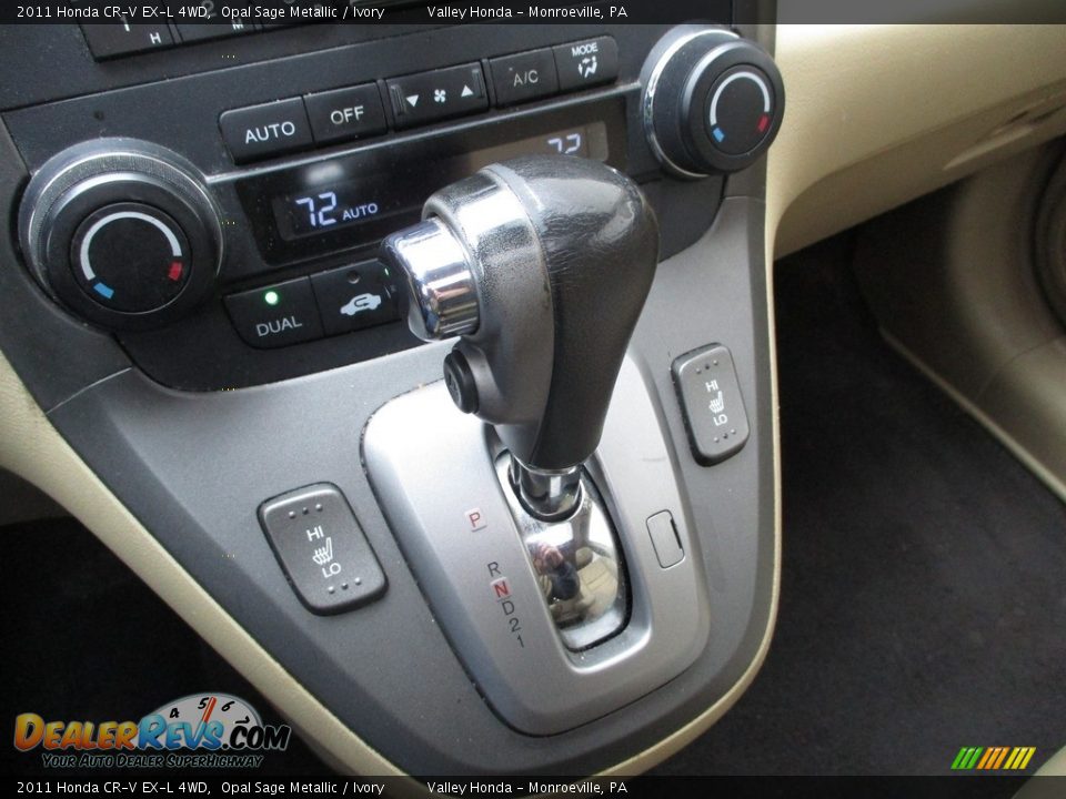 2011 Honda CR-V EX-L 4WD Opal Sage Metallic / Ivory Photo #15