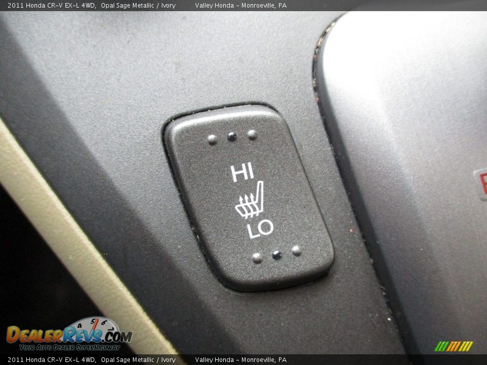 2011 Honda CR-V EX-L 4WD Opal Sage Metallic / Ivory Photo #16