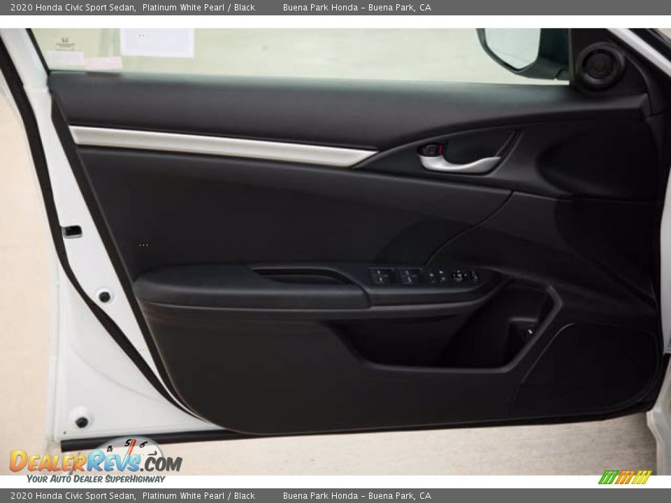 2020 Honda Civic Sport Sedan Platinum White Pearl / Black Photo #28