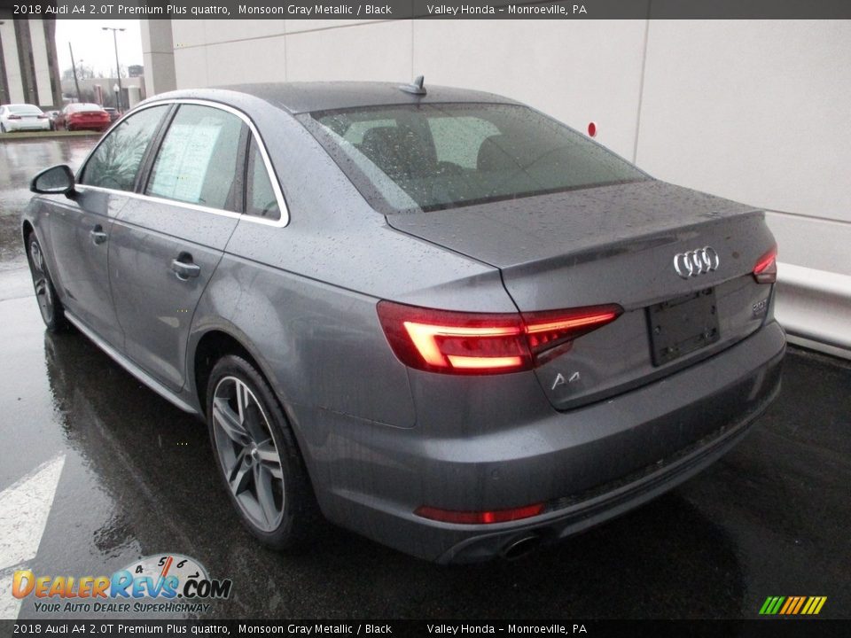 2018 Audi A4 2.0T Premium Plus quattro Monsoon Gray Metallic / Black Photo #3