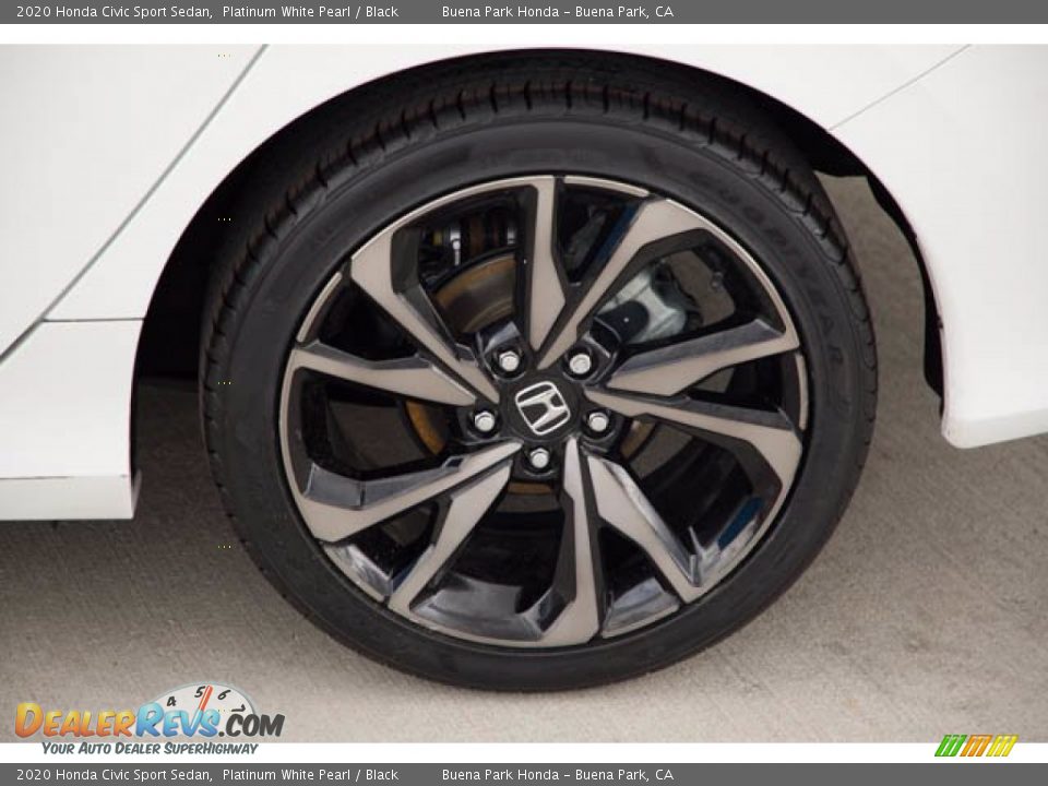 2020 Honda Civic Sport Sedan Platinum White Pearl / Black Photo #36