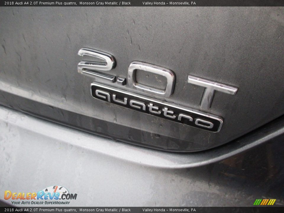 2018 Audi A4 2.0T Premium Plus quattro Monsoon Gray Metallic / Black Photo #6