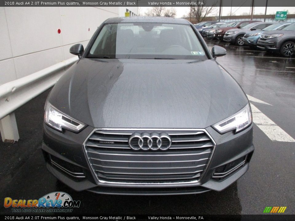 2018 Audi A4 2.0T Premium Plus quattro Monsoon Gray Metallic / Black Photo #8