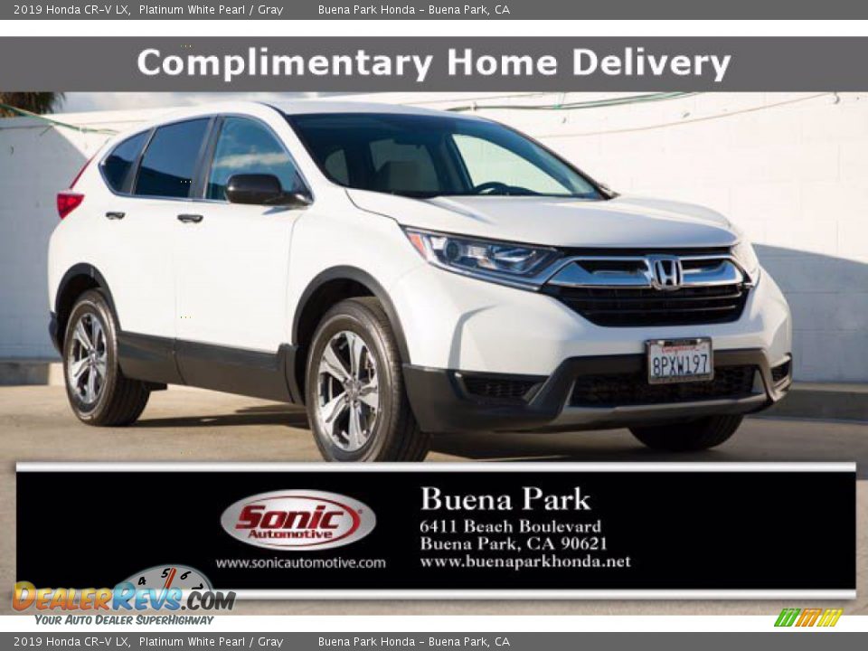 2019 Honda CR-V LX Platinum White Pearl / Gray Photo #1