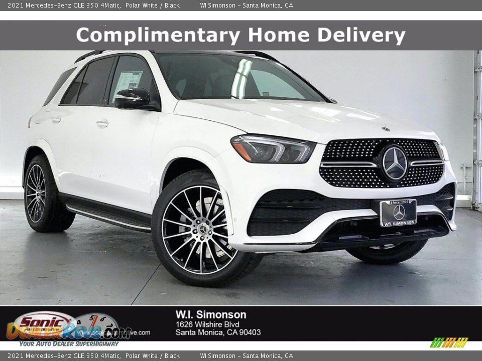 2021 Mercedes-Benz GLE 350 4Matic Polar White / Black Photo #1