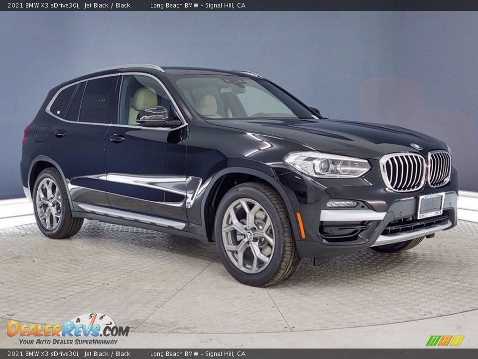 2021 BMW X3 sDrive30i Jet Black / Black Photo #1