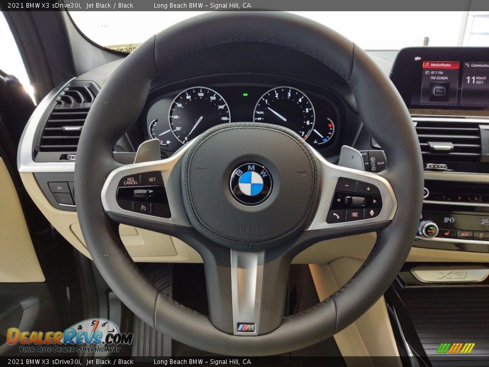 2021 BMW X3 sDrive30i Jet Black / Black Photo #14