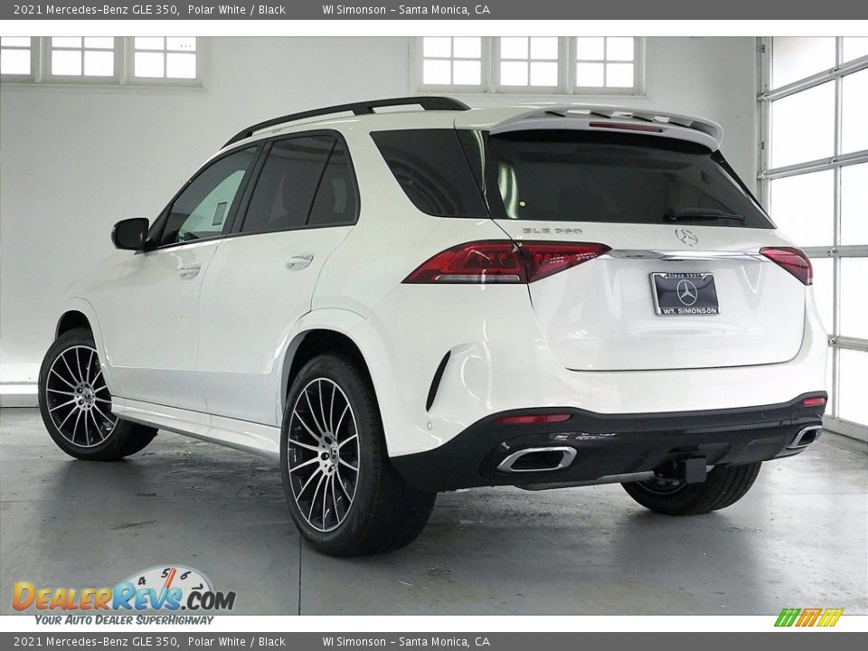 2021 Mercedes-Benz GLE 350 Polar White / Black Photo #2