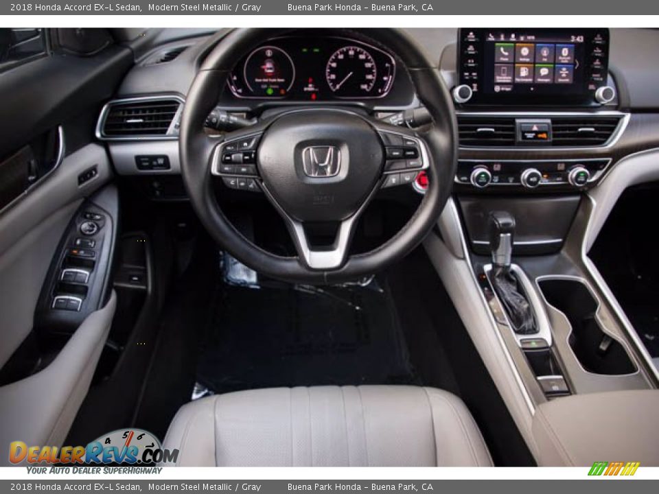 2018 Honda Accord EX-L Sedan Modern Steel Metallic / Gray Photo #5