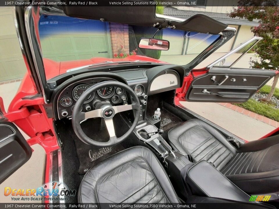 Black Interior - 1967 Chevrolet Corvette Convertible Photo #3
