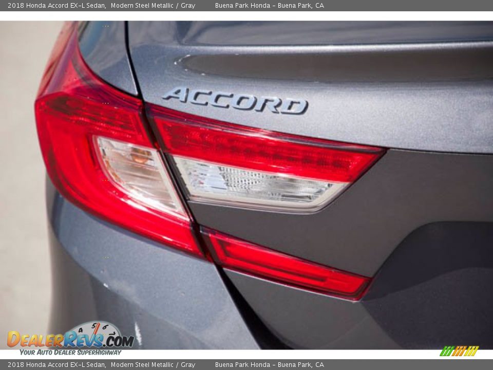 2018 Honda Accord EX-L Sedan Modern Steel Metallic / Gray Photo #10