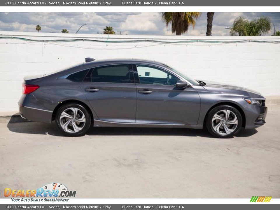 2018 Honda Accord EX-L Sedan Modern Steel Metallic / Gray Photo #12