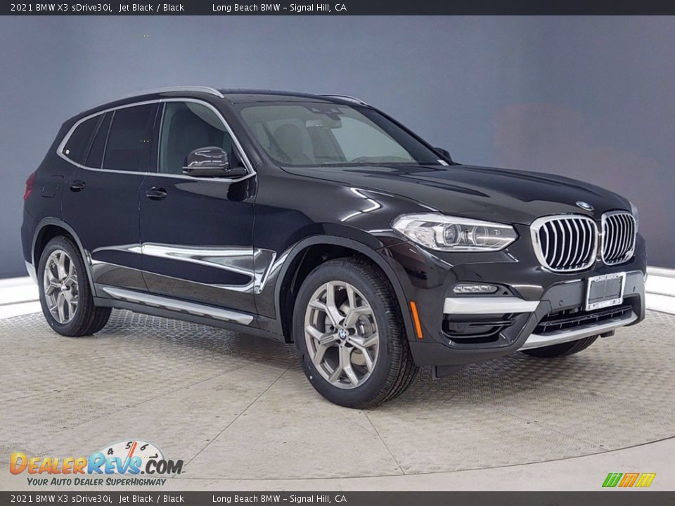 2021 BMW X3 sDrive30i Jet Black / Black Photo #1