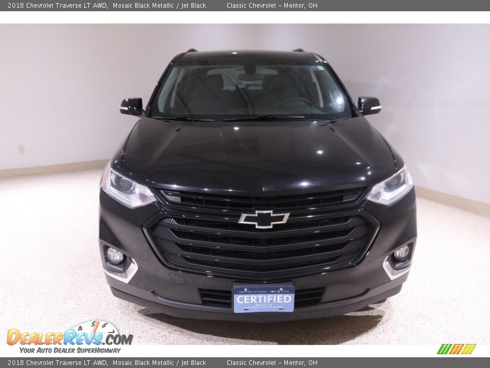 2018 Chevrolet Traverse LT AWD Mosaic Black Metallic / Jet Black Photo #2