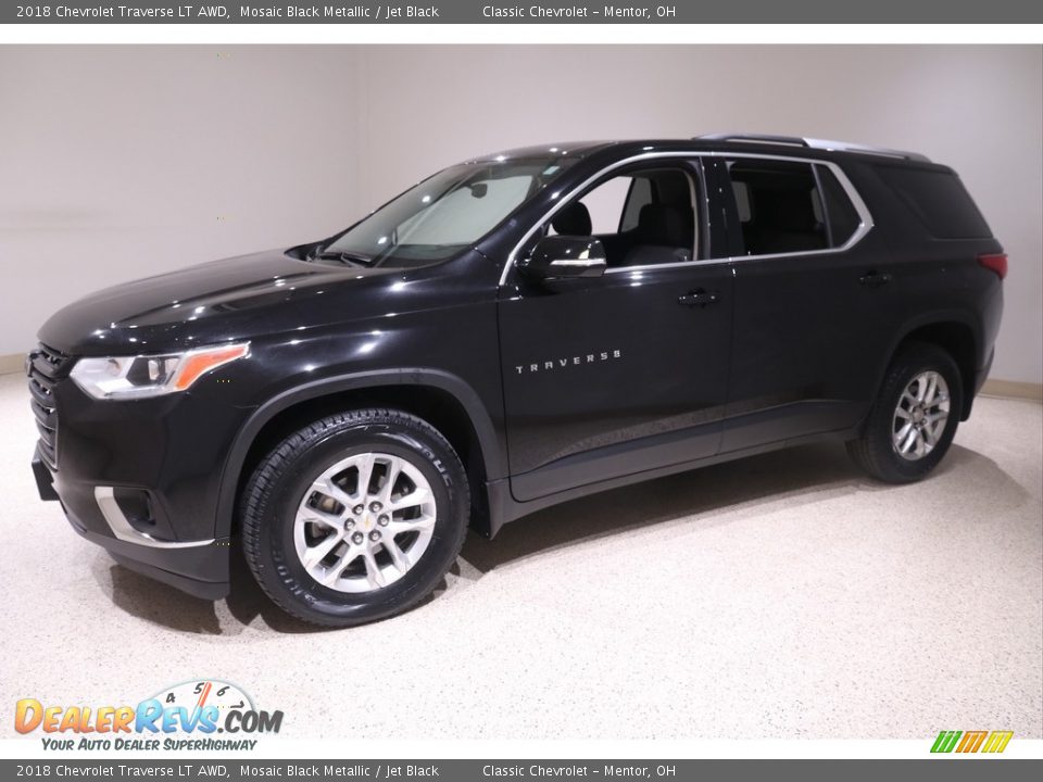 2018 Chevrolet Traverse LT AWD Mosaic Black Metallic / Jet Black Photo #3