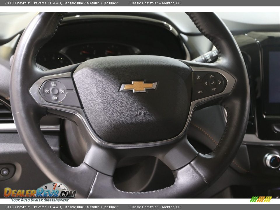 2018 Chevrolet Traverse LT AWD Mosaic Black Metallic / Jet Black Photo #7