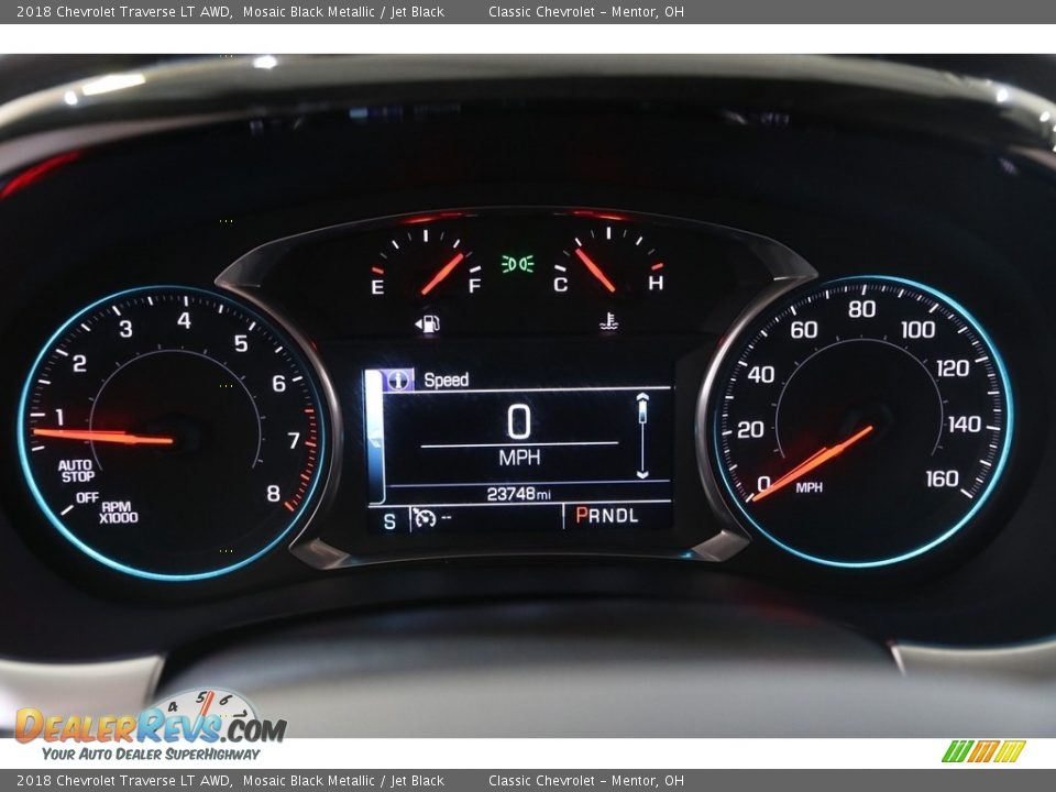 2018 Chevrolet Traverse LT AWD Mosaic Black Metallic / Jet Black Photo #8