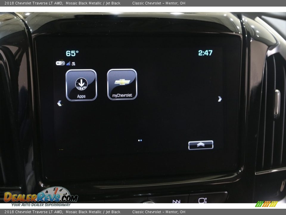 2018 Chevrolet Traverse LT AWD Mosaic Black Metallic / Jet Black Photo #11