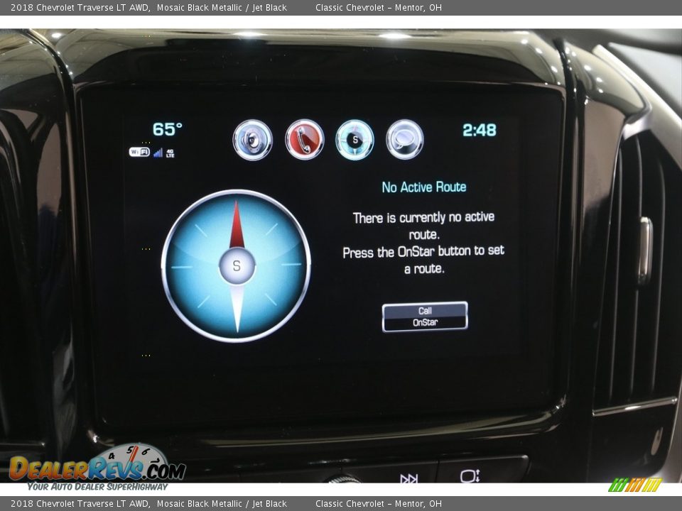 2018 Chevrolet Traverse LT AWD Mosaic Black Metallic / Jet Black Photo #12