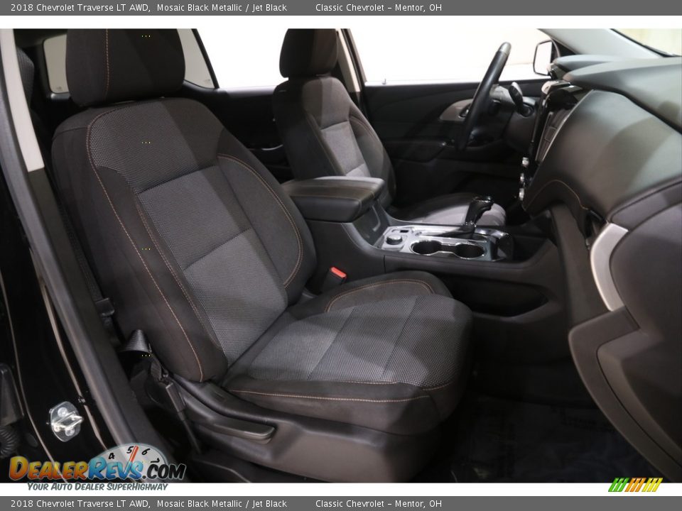 2018 Chevrolet Traverse LT AWD Mosaic Black Metallic / Jet Black Photo #16