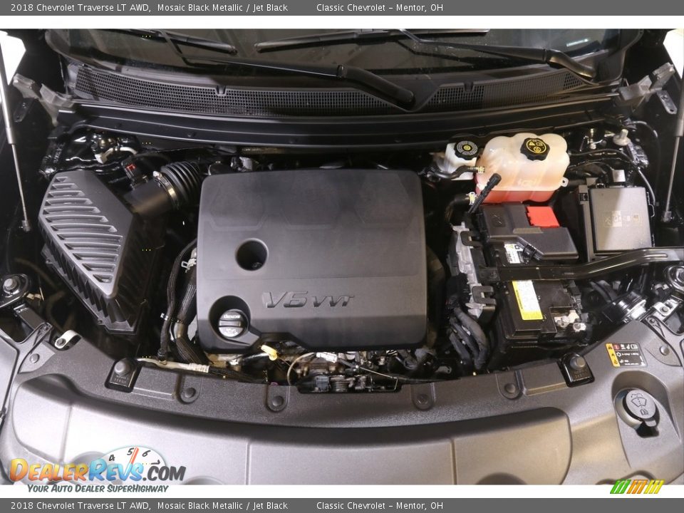 2018 Chevrolet Traverse LT AWD Mosaic Black Metallic / Jet Black Photo #21