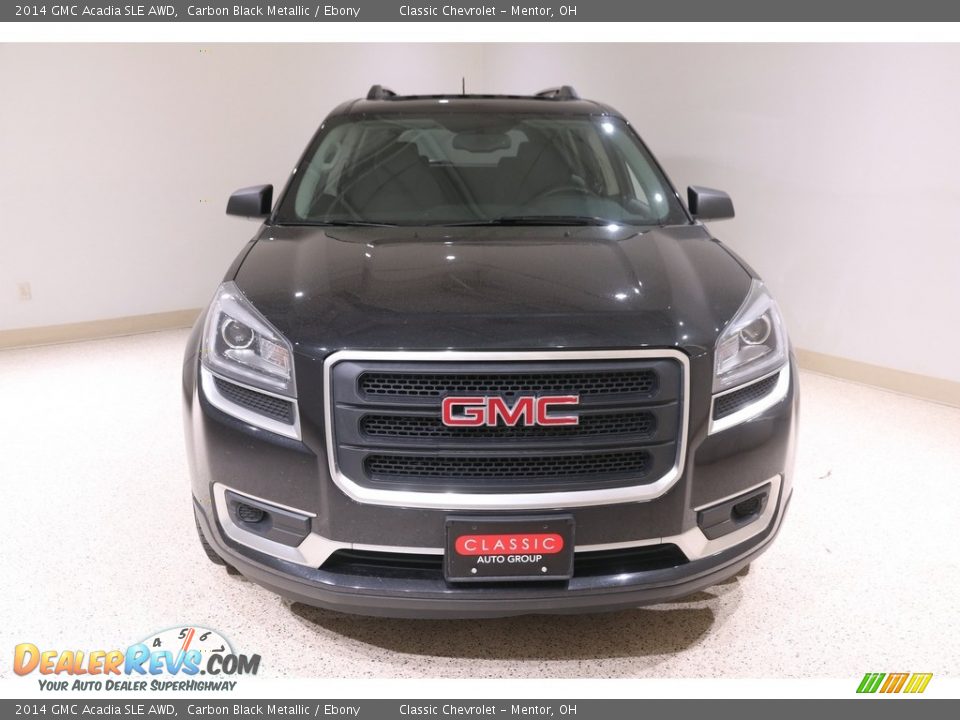 2014 GMC Acadia SLE AWD Carbon Black Metallic / Ebony Photo #2